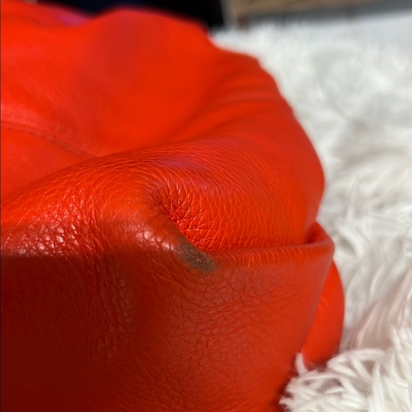 Michael Kors Red Hobo Bag with Glossy Finish - Picture 9 of 13